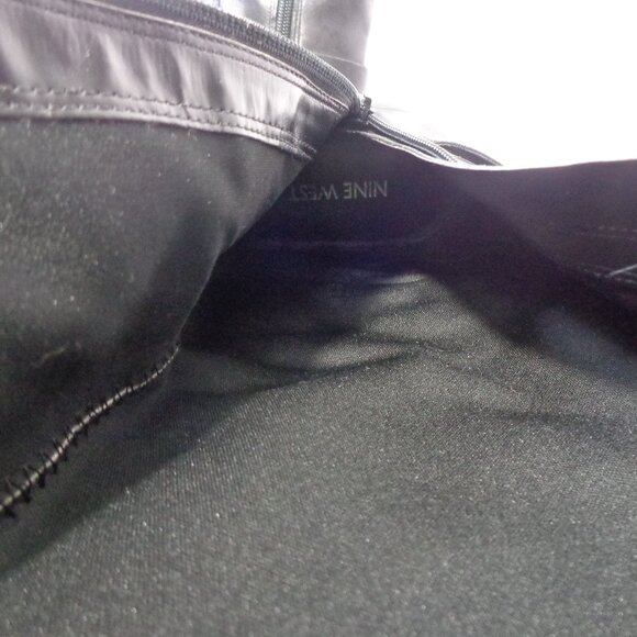 Nine West Women’s Blogger Harness Riding Boots Mid Calf Black Leather‎ Size 6M - Picture 6 of 10